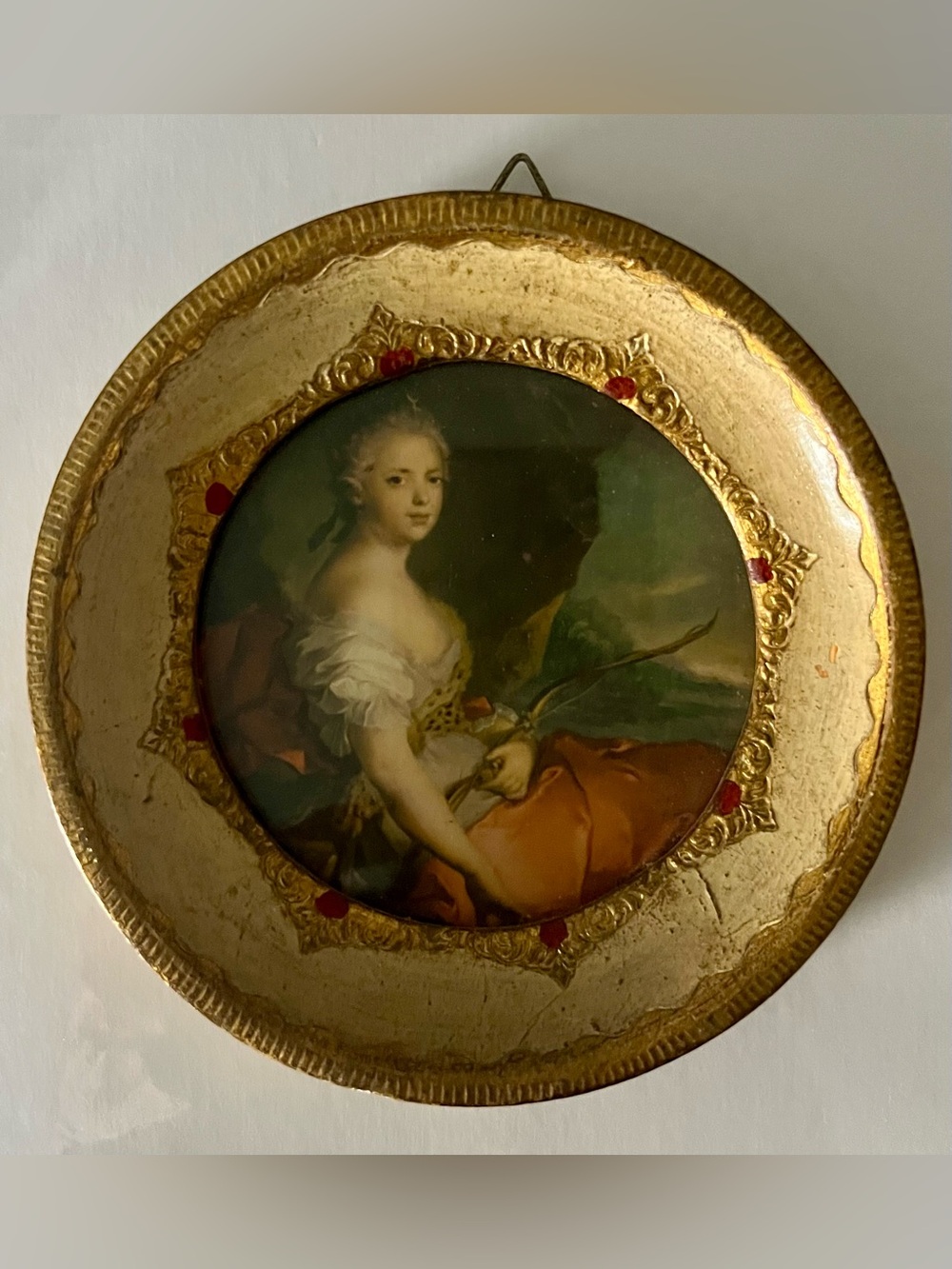 Vintage G.B. Florence Antique Portrait Wall Art